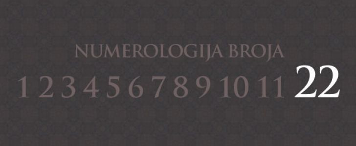 Numerologija broj 22