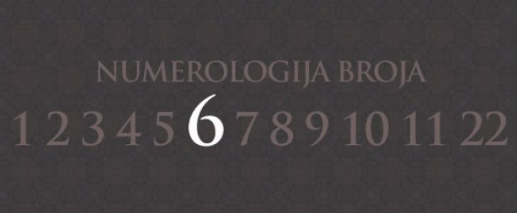 Numerologija broj 6